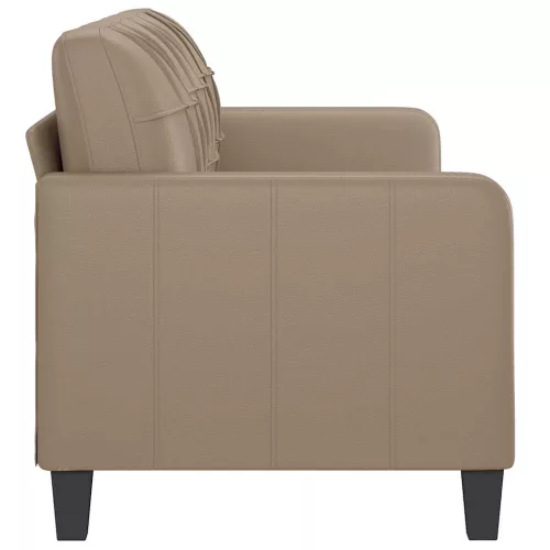  3 személyes cappuccino színű műbőr kanapé 180 cm