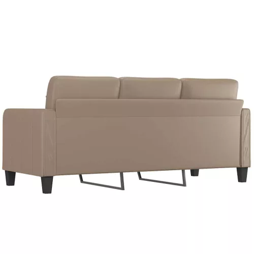  3 személyes cappuccino színű műbőr kanapé 180 cm