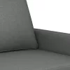  kétszemélyes sötétszürke szövetkanapé 120 cm