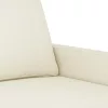  kétszemélyes krémszínű bársony kanapé 140 cm