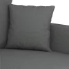  kétszemélyes sötétszürke szövetkanapé 140 cm