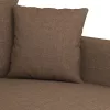  kétszemélyes barna szövetkanapé 140 cm