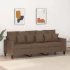  3 személyes barna szövetkanapé 180 cm