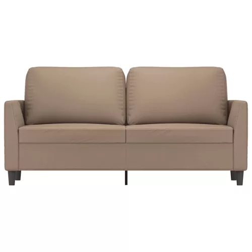  2 személyes cappuccino színű műbőr kanapé 140 cm