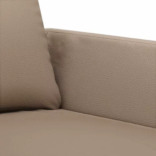  2 személyes cappuccino színű műbőr kanapé 140 cm