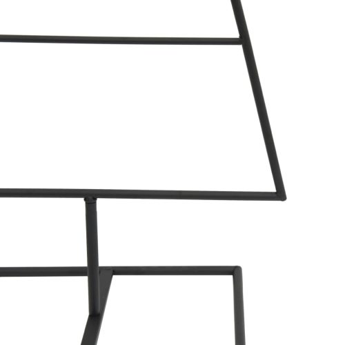  fekete fém karácsonyfa dekorációhoz 60 cm