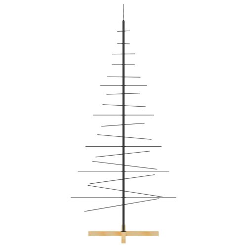  fekete fém karácsonyfa alap dekorációhoz 180 cm