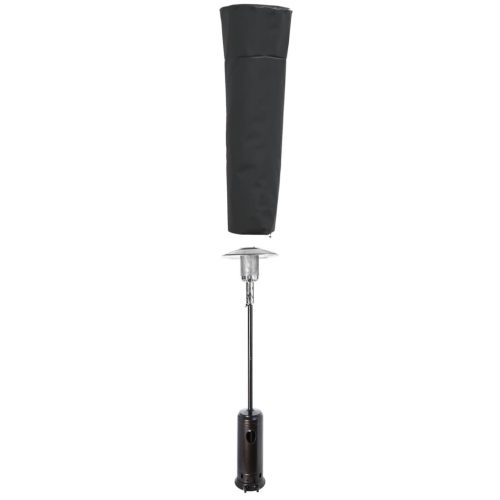  fekete 420D oxford szövet piramis alakú fűtőhuzat 86x47x241 cm