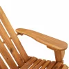  tömör akácfa kerti adirondack szék lábtartóval