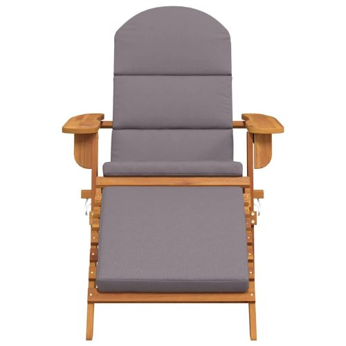  tömör akácfa kerti adirondack szék lábtartóval