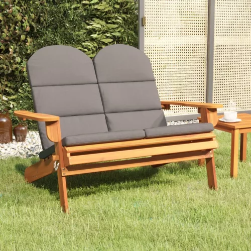  tömör akácfa Adirondack kerti pad párnával