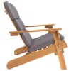  tömör akácfa Adirondack kerti pad párnával
