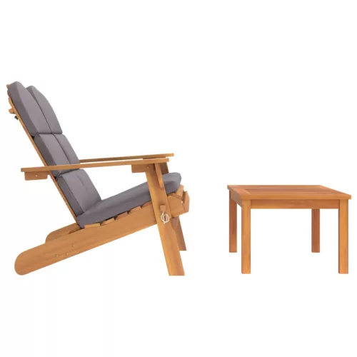  2 részes tömör akácfa kerti Adirondack ülőgarnitúra