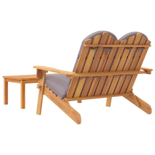  2 részes tömör akácfa kerti Adirondack ülőgarnitúra