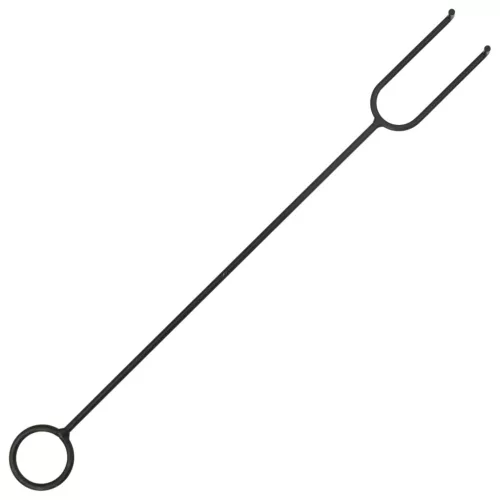  acél XXL méretű tűztál piszkavassal 79 x 79 x 46,5 cm