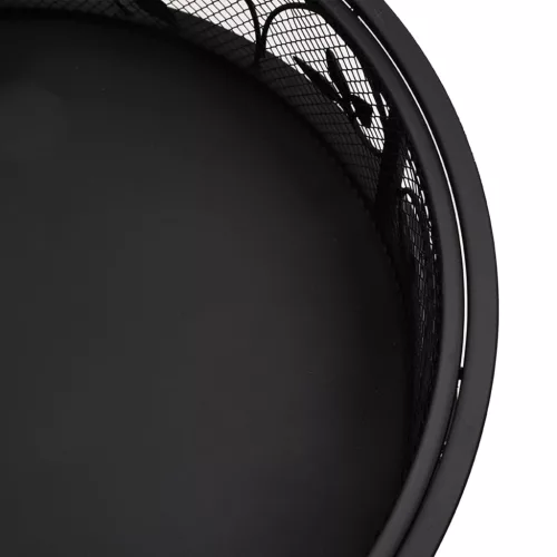  acél XXL méretű tűztál piszkavassal 50 cm