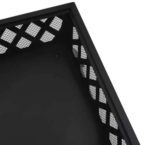  acél XXL méretű tűztál piszkavassal 50 cm