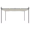 krémszínű pergola behúzható tetővel 395 x 292 x 230 cm