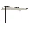  krémszínű pergola behúzható tetővel 395 x 292 x 230 cm