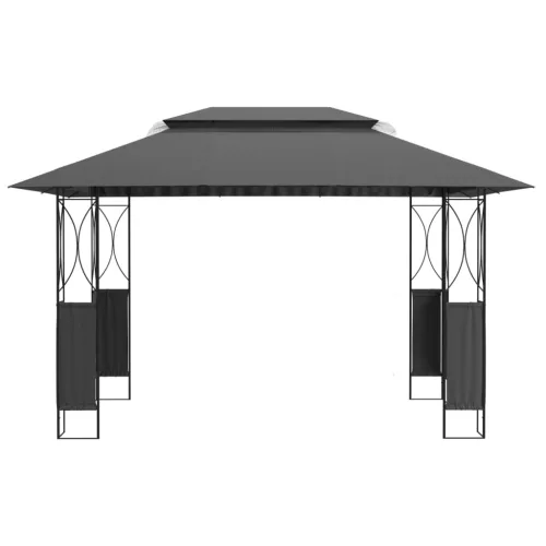  antracitszürke acél pavilon tetővel 400 x 300 x 270 m