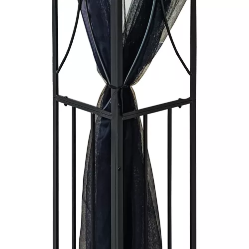  antracit acél pavilon oldalfalakkal 300 x 300 x 270 cm