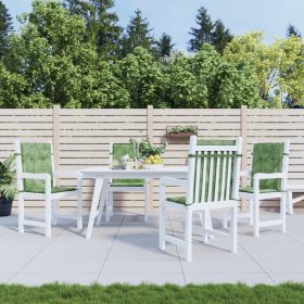    4 db levélmintás szövet alacsony háttámlájú székpárna