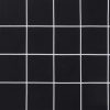  fekete kockás oxford szövet kerti padpárna 180 x 50 x 7 cm