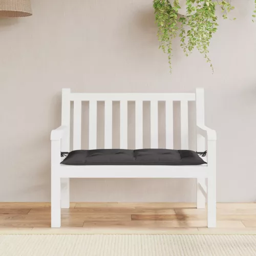  fekete oxford szövet kerti padpárna 110 x 50 x 7 cm