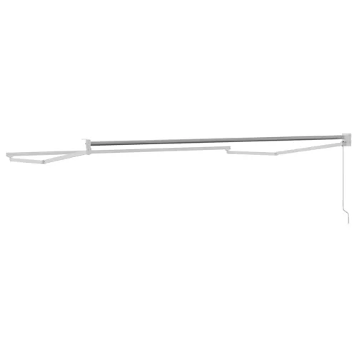  Behúzható napellenző Fehér 350 x 250 cm Alumínium