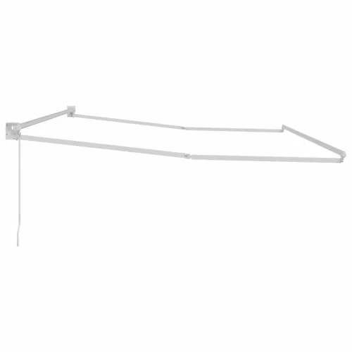  Behúzható napellenző Fehér 450 × 300 cm Alumínium