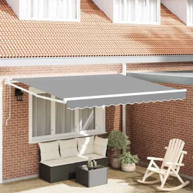 Behúzható napellenző Fehér 300 x 250 cm Alumínium