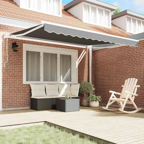  Behúzható napellenző Fehér 300 x 250 cm Alumínium