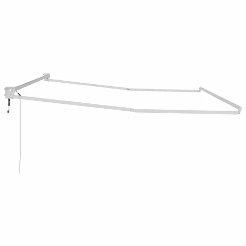  Behúzható napellenző Fehér 400 × 300 cm Alumínium