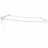 Behúzható napellenző Fehér 450 × 300 cm Alumínium