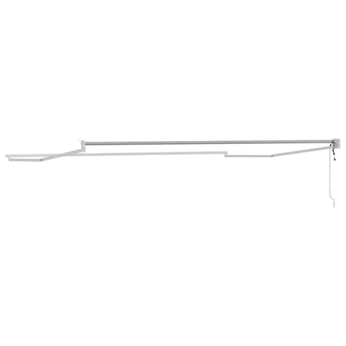  Behúzható napellenző Fehér 450 × 300 cm Alumínium