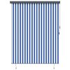  Kültéri Rolós Árnyék Csíkos Állítható Kék és fehér 200 x 250 cm szövet