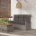  szürke polyrattan dönthető kerti pad párnával 173 cm