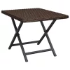  barna összecsukható polyrattan asztal 45x35x32 cm