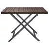 barna összecsukható polyrattan asztal 45x35x32 cm