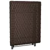 barna összecsukható polyrattan asztal 45x35x32 cm