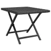  fekete összecsukható polyrattan asztal 45 x 35 x 32 cm