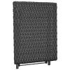  fekete összecsukható polyrattan asztal 45 x 35 x 32 cm