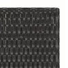  fekete összecsukható polyrattan asztal 45 x 35 x 32 cm