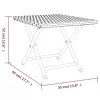  fekete összecsukható polyrattan asztal 45 x 35 x 32 cm