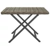  szürke összecsukható polyrattan asztal 45x35x32 cm