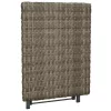  szürke összecsukható polyrattan asztal 45x35x32 cm