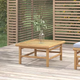  bambusz kerti asztal 65 x 55 x 30 cm