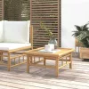  bambusz kerti asztal 65 x 55 x 30 cm