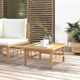  bambusz kerti asztal 65 x 55 x 30 cm