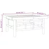  bambusz kerti asztal 65 x 55 x 30 cm